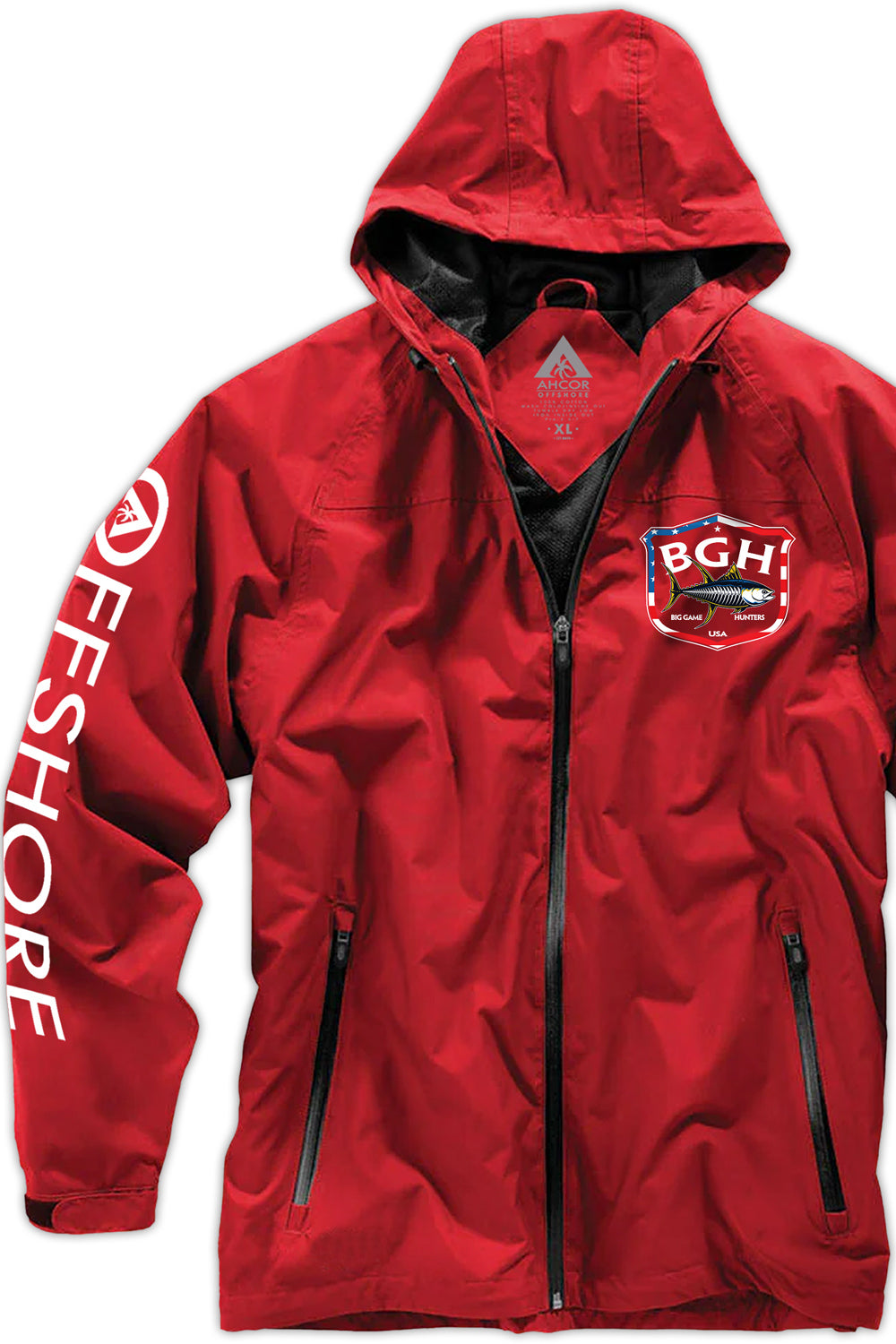 Red Waterproof Fishing Jacket 