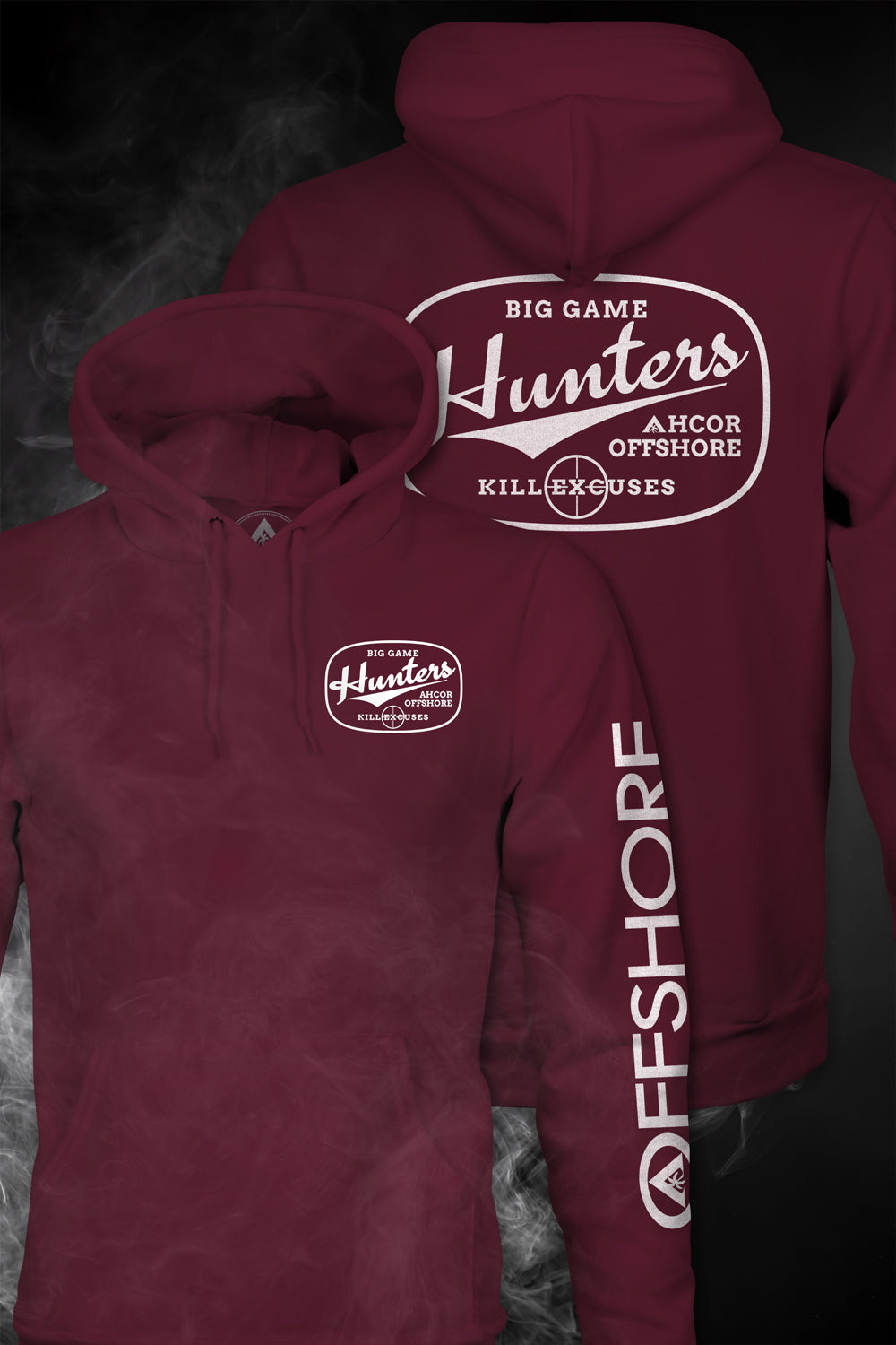 Maroon Hooded sweatshirt