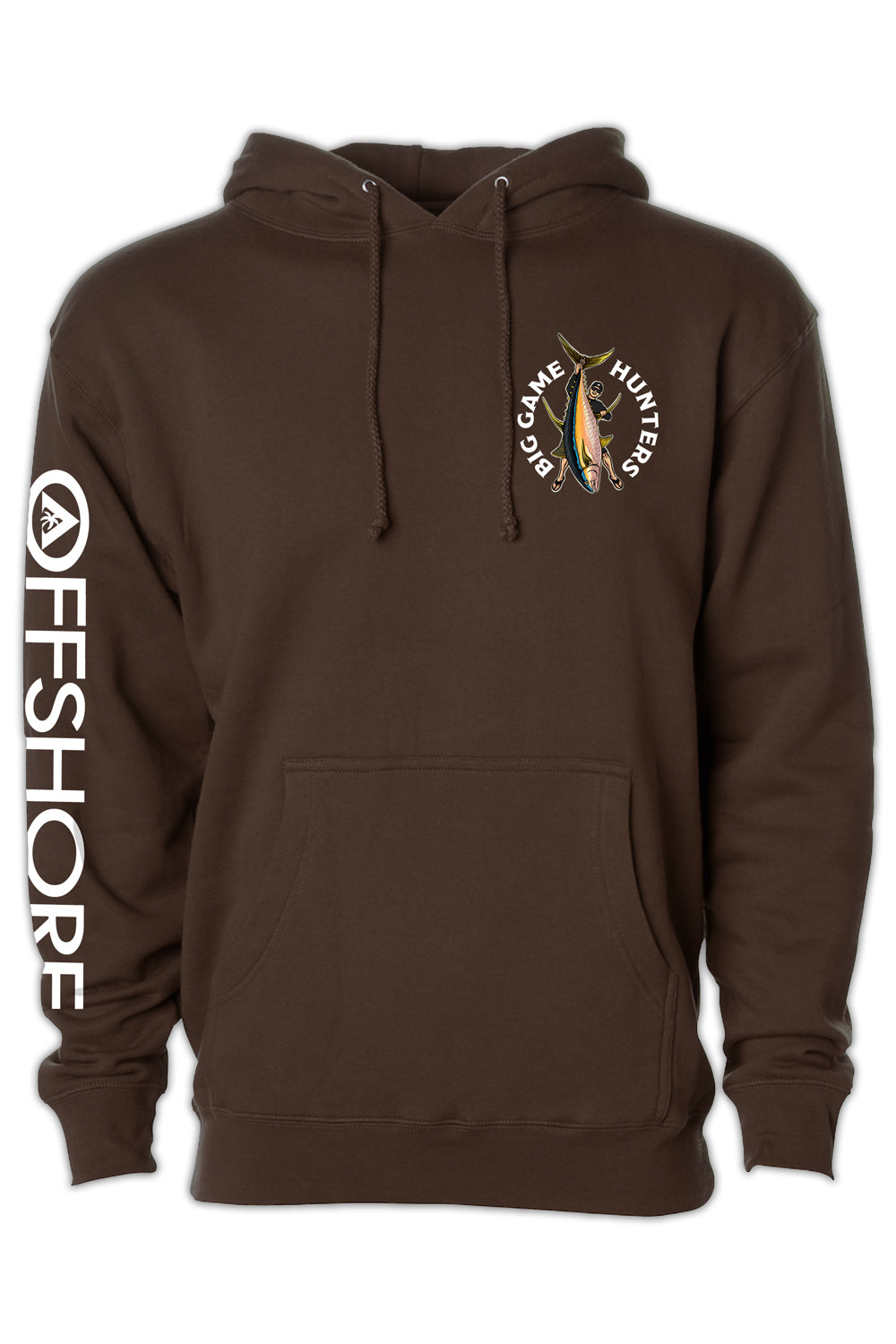 Brown hooded sweatshirt