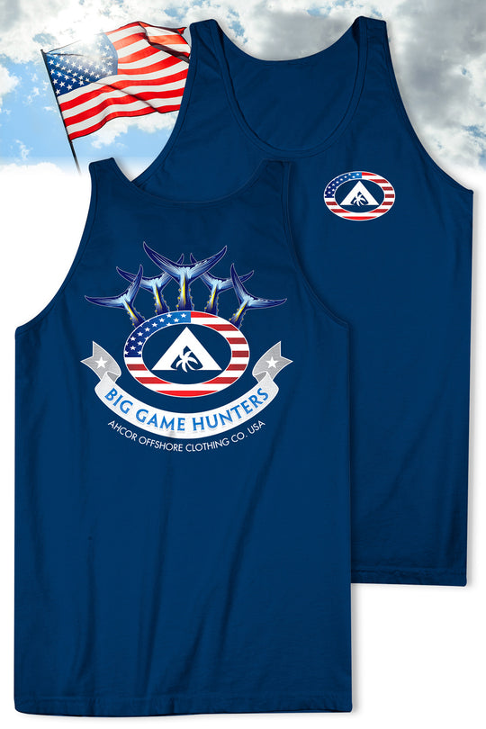 Men's 4th of July fishing tank top