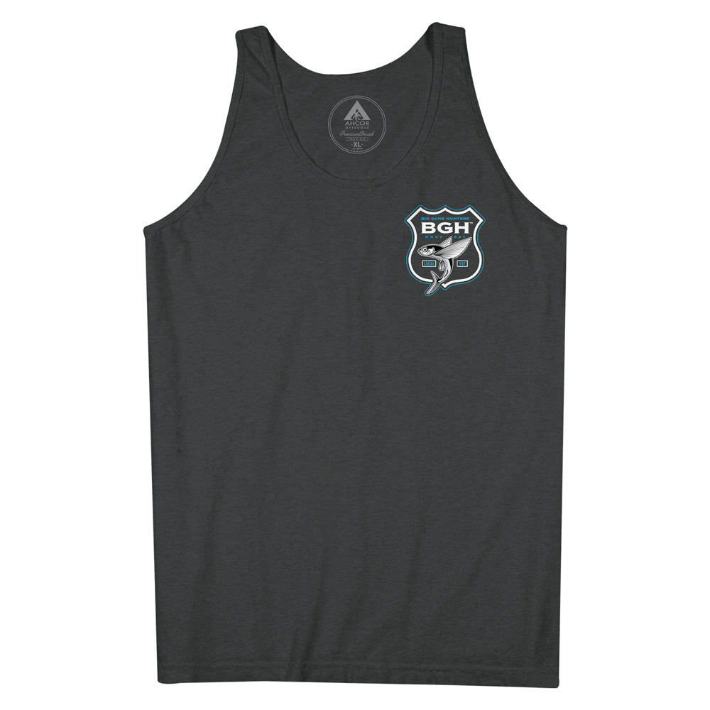 BADGE OF HONOR TANK - Heather charcoal grey