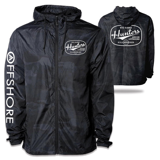 black Camo Fishing Windbreakers