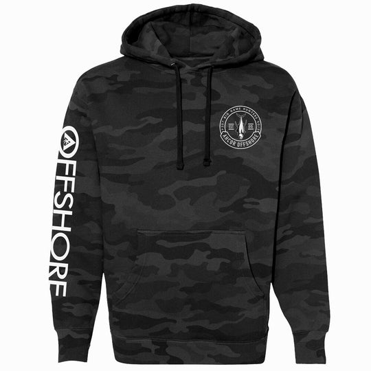 Black Camo Fishing Hoodies